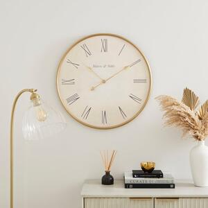 Frances Antique Brass Wall Clock