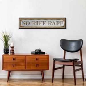 No Riff Raff Framed Mirror Wall Art