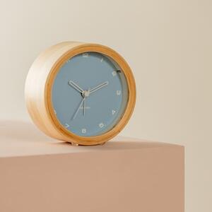 Karlsson Gentle Round Wooden Alarm Clock