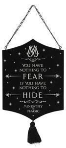 Harry Potter Ministry of Magic Glow in the Dark Hanging Plaque