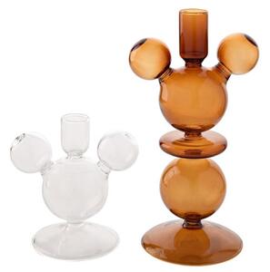 Set of 2 Disney Mickey Mouse Shaped Candlestick Holders