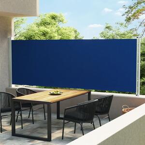 Patio Retractable Side Awning 600x160 cm Blue