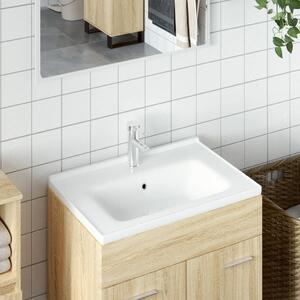 Bathroom Sink White 61x48x19.5 cm Rectangular Ceramic