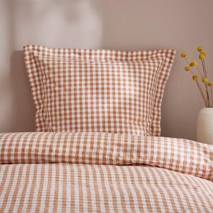 Portloe Gingham Woven Cotton Continental Pillowcase