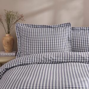 Portloe Gingham Woven Cotton Continental Pillowcase