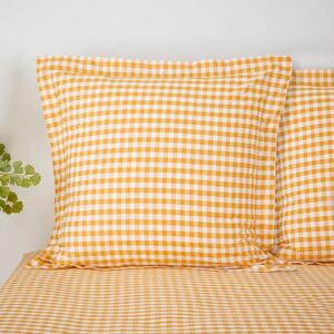 Portloe Gingham Woven Cotton Continental Pillowcase