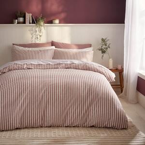 Portloe Stripe Cotton Duvet Cover & Pillowcase Set