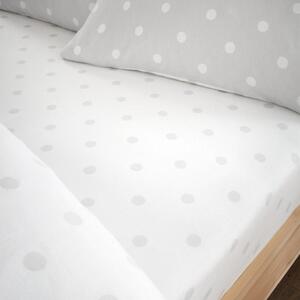 Catherine Lansfield Brushed Cotton Polka Dot Fitted Sheet