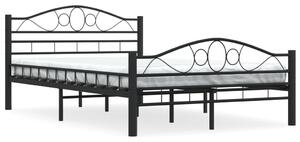 Bed Frame Black Steel 120x200 cm