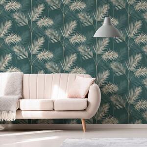 South Beach Emerald Wallpaper