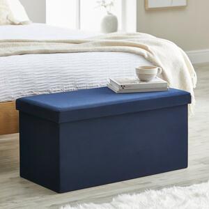 Matilda Recycled Velvet Foldable Storage Ottoman