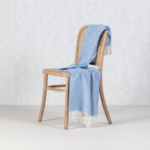 Plaid Ibiza 50x153cm light blue