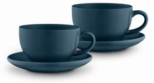 Nattura Set of 2 Cups and Saucers Teal