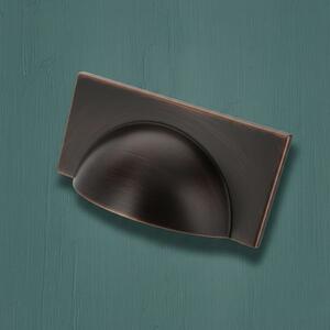 Monmouth Cup Handle with Rectangular Backplate