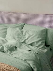 Sage Green Linen Blend Pillowcases (Pair) | Square | Piglet in Bed