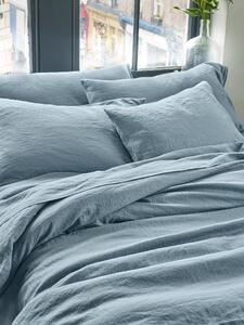 Dusk Blue Linen Blend Pillowcases (Pair) | Standard | Piglet in Bed