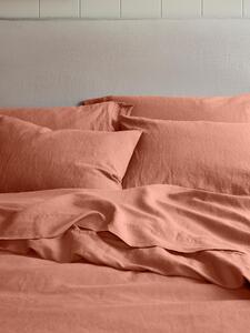 Warm Clay Linen Blend Pillowcases (Pair) | Square | Piglet in Bed