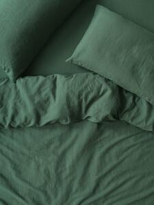 Elm Green Linen Blend Duvet Cover | Single | Piglet in Bed