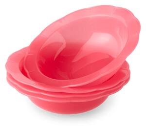 Reusable plastic bowls 4-pack - Ø15.8. 4 pcs. - Cherry Red - Søstrene Grene