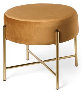 Pouffe on legs - Ø50 x 36 cm. - Camel - Søstrene Grene
