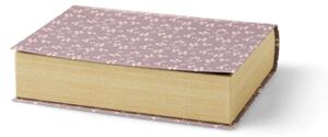 Book box with pattern - 21.7 x 16.5 x 5 cm. - Chocolate - Søstrene Grene