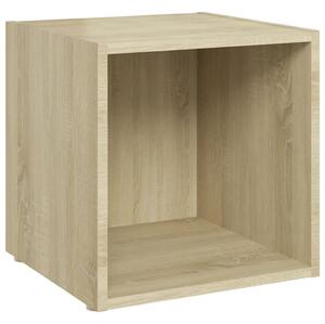 TV Cabinet Sonoma Oak 37x35x37 cm Engineered Wood