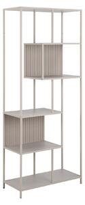 Sebring Wooden Bookcase Small With Metal Frame In Grey