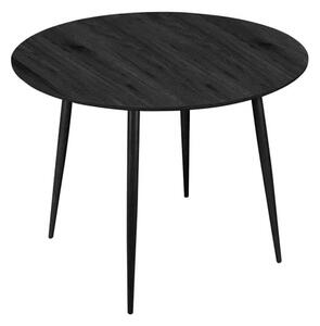 Malibu Wooden Dining Table Round In Black