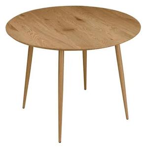 Malibu Wooden Dining Table Round In Oak