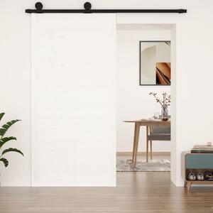 Barn Door White 100x1.8x204.5 cm Solid Wood Pine