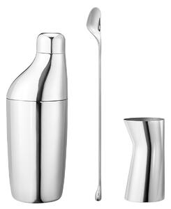 Georg Jensen Sky set shaker, Bar spoon, Measuring glass Stainless steel