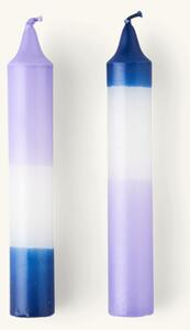 Candles 14 cm 2-pack - 2.2 x 14 cm. 2 pcs. 7 hours. - Lilac - Søstrene Grene