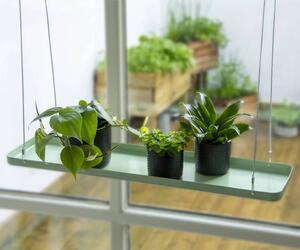 Esschert Design Hanging Plant Tray Rectangular Green L