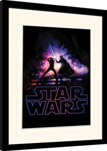 Framed poster Star Wars - Battle