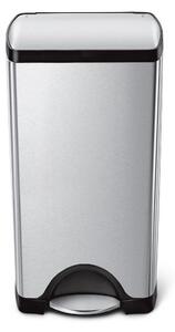 Simplehuman 30 Litre Rectangular Pedal Bin Silver