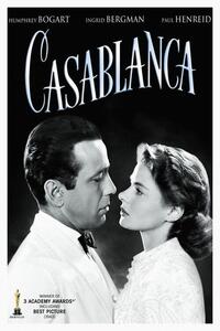 Fine Art Print Casablanca (Vintage Cinema / Retro Theatre Poster), (26.7 x 40 cm)