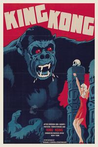 Fine Art Print King Kong (Vintage Cinema / Retro Movie Theatre Poster / Horror & Sci-Fi)