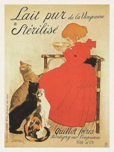 Fine Art Print Lait pur Stérilisé (French Cat Poster) - Théophile Steinlen