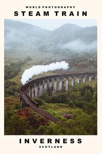 Photography Steam Train (Inverness, Scotland), (30 x 40 cm)