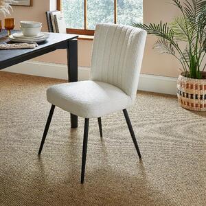 Taylor Dining Chair, Ivory Boucle Boucle Ivory