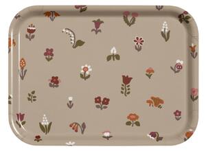 Almedahls Brunnsparken tray 20x27 cm Taupe