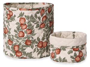 Garbo&Friends Pomme satin quilted basket 2 pieces 20xØ20 cm + 30xØ30 cm