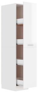 Apothecary Cabinet High Gloss White 30x42.5x150 cm Engineered Wood