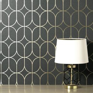 Platinum Rosco Trellis Foil Wallpaper