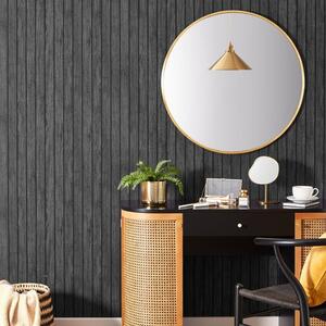 Wooden Slat Panel Wallpaper