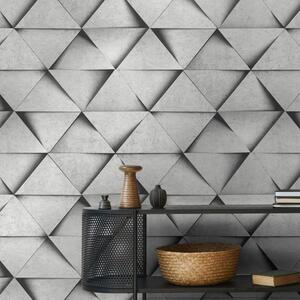 Dimensions Silver Triangle 3D Wallpaper