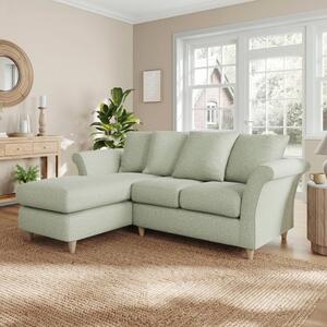 Dixie Corner Chaise Sofa, Soft Texture Fabric