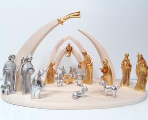 Nativity Scene Aida Gold