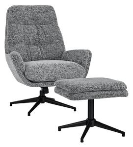 Otis Boucle Armchair with Footstool | Roseland