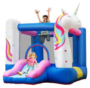 Costway Inflatable Bounce House Unicorn Castle with Slide